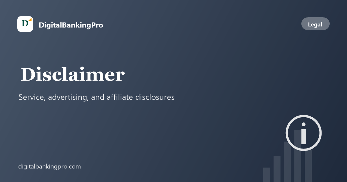 Disclaimer Digital Banking Pro